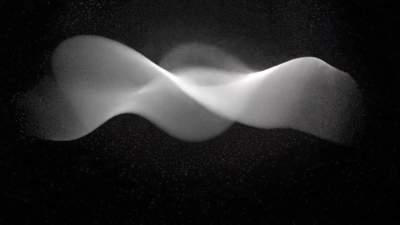 Onda luminosa su sfondo scuro
